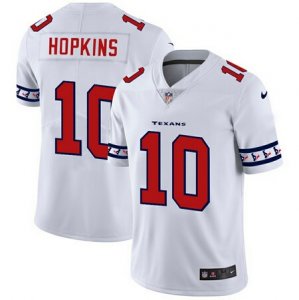 Nike Texans #10 DeAndre Hopkins White Team Logos Fashion Vapor Limited Jersey