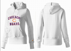 Women Chicago bears Logo Pullover Hoodie-016