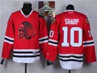 NHL Chicago Blackhawks #10 Patrick Sharp Red(Red Skull) 2014 Stadium Series 2015 Stanley Cup Champions jerseys