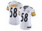 Women Nike Pittsburgh Steelers #58 Jack Vapor Untouchable Lambert Limited White NFL Jersey