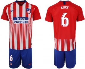 2018-19 Atletico Madrid 6 KOKE Home Soccer Jersey