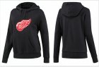 NHL Women Detroit Red Wings Logo Pullover Hoodie 15