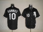 mlb chicago white sox ramirez #10 white(black strip)