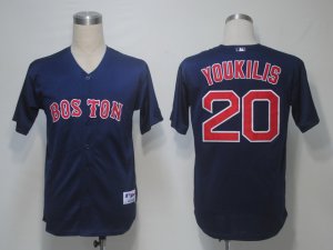 MLB Boston Red Sox #20 Youkilis dk, Blue[Cool Base]