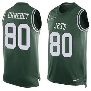 Nike New York Jets #80 Wayne Chrebet Green Team Color Men Stitched NFL Limited Tank Top Jersey