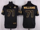 Nike Washington Redskins #71 Trent Williams Black Pro Line Gold Collection Jersey(Elite)