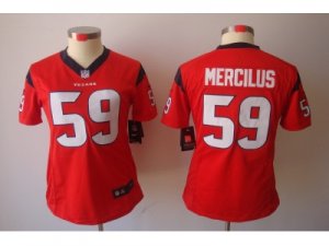 Nike Women Houston Texans #59 Whitney Mercilus Red Jerseys