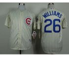 mlb jerseys chicago cubs #26 williams cream(blue strip)[1969 m&n]