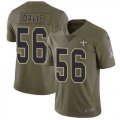 Nike Saints #56 DeMario Davis Olive Salute To Service Limited Jersey