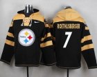 Nike Pittsburgh Steelers #7 Ben Roethlisberger Black Player Pullover NFL Hoodie