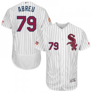 2016 Men\'s Chicago White Sox #79 Jose Abreu Majestic White Fashion Stars & Stripes Flex Base Player Jersey