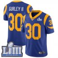 Nike Rams #30 Todd Gurley II Royal 2019 Super Bowl LIII Vapor Untouchable Limited Jersey