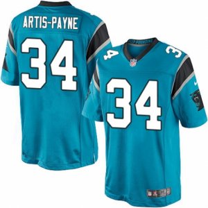 Mens Nike Carolina Panthers #34 Cameron Artis-Payne Limited Blue Alternate NFL Jersey