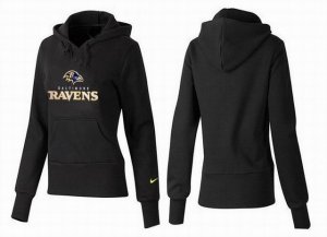 Women Baltimore Ravens Logo Pullover Hoodie-004