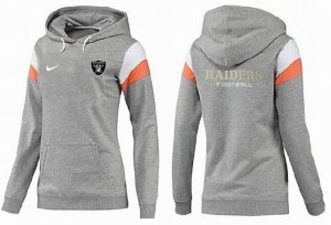 Women Oakland Raiders Logo Pullover Hoodie-047