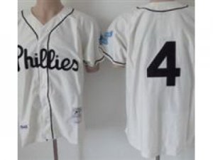 MLB Philadelphia Phillies #4 Jimmie Fox Cream