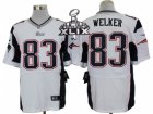 2015 Super Bowl XLIX Nike New England Patriots #83 Wes Welker white jerseys[Elite]