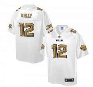 Nike Buffalo Bills #12 Jim Kelly White Men NFL Pro Line Fashion Game Jersey