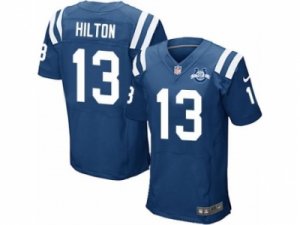 Nike Indianapolis Colts #13 T.Y. Hilton Blue(Elite 30th Seasons Patch)