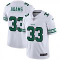 New York Jets #33 Jamal Adams Nike White Team Logo Vapor Limited NFL