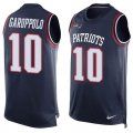 Nike New England Patriots #10 Jimmy Garoppolo Navy Blue Team Color Men Stitched NFL Limited Tank Top Jersey