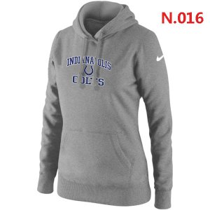 Women NEW Indianapolis Colts Heart & Soul Pullover Hoodie grey