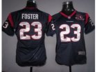 Nike Women Houston Texans #23 Arian Foster Blue[10th Patch]jerseys