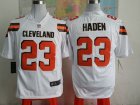 Nike Cleveland Browns #23 Joe Haden white Jerseys(Game)