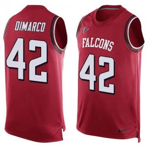 Nike Atlanta Falcons #42 Patrick DiMarco Red Team Color Men Stitched NFL Limited Tank Top Jersey