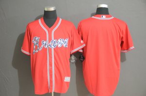 Braves Blank Red Cool Base Jerseys