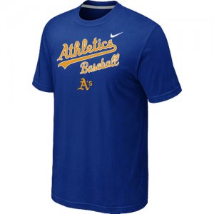 Nike MLB Oakland Athletics 2014 Home Practice T-Shirt - Blue