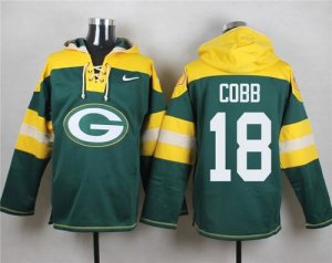 Nike Green Bay Packers #18 Randall Cobb Green Player Pullover Hoodie