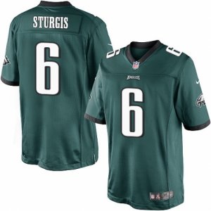 Mens Nike Philadelphia Eagles #6 Caleb Sturgis Limited Midnight Green Team Color NFL Jersey