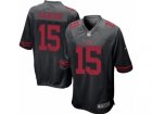 Mens Nike San Francisco 49ers #15 Pierre Garcon Game Black NFL Jersey