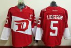 Men Detroit Red Wings #5 Nicklas Lidstrom Red 2016 Stadium Series Stitched NHL Jersey
