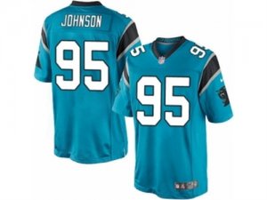 Mens Nike Carolina Panthers #95 Charles Johnson Limited Blue Alternate NFL Jersey