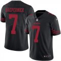 Youth Nike San Francisco 49ers #7 Colin Kaepernick Black Stitched NFL Limited Rush Jersey