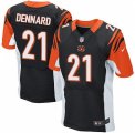 Men's Nike Cincinnati Bengals #21 Darqueze Dennard Elite Black Team Color NFL Jersey