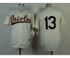 mlb jerseys baltimore orioles #13 machado cream