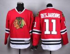 NHL Chicago Blackhawks #11 Andrew Desjardins Red jerseys