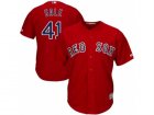 Mens Boston Red Sox #41 Chris Sale Red Cool Base Stitched MLB Jersey