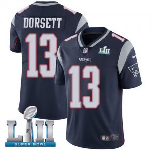 Nike Patriots #13 Phillip Dorsett Navy 2018 Super Bowl LII Vapor Untouchable Limited Jersey