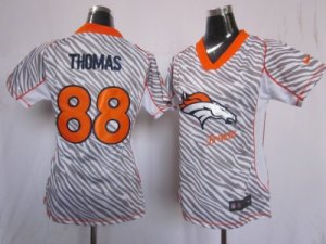 Nike Women NFL Denver Broncos #88 Demaryius Thomas jerseys[fem fan zebra]