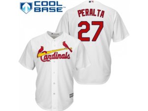 Youth St.Louis Cardinals #27 Jhonny Peralta White Cool Base Stitched MLB Jersey