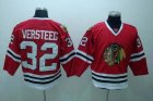 nhl chicago blackhawks #32 versteeg red