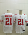 Nike San Francisco 49ers #21 Deion Sanders white jerseys(Elite Sanders)