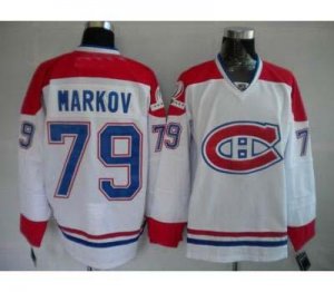 nhl montreal canadiens #79 markov white