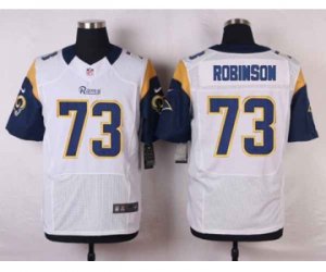 Nike NFL st. louis rams #73 robinson white jerseys[Elite]