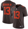 Nike Browns #13 Odell Beckham Jr. Brown Alternate 2020 New Vapor Untouchable Limited