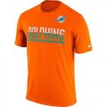 Mens Miami Dolphins Nike Practice Legend Performance T-Shirt Orange